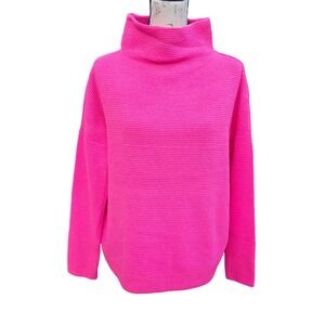 Anthropologie RD Style NWT Neon Pink Ribbed Turtleneck Sweater XS
